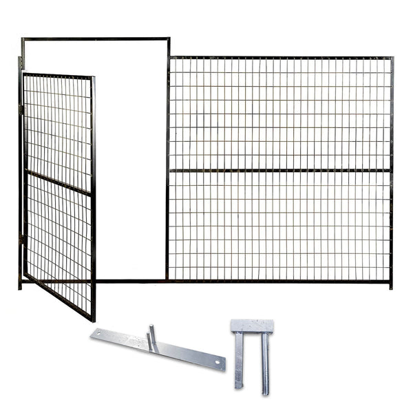 Temporary Fence Panel Man Gates - 6'HX9'6"L - Alberta Sandbags