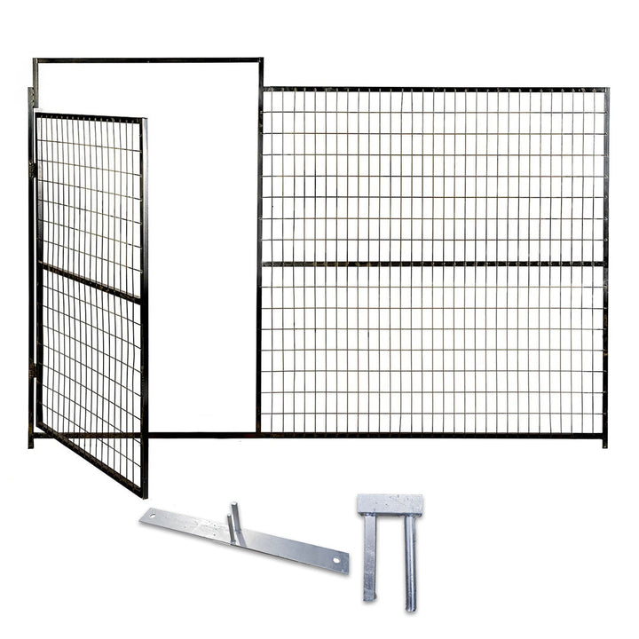 Temporary Fence Panel Man Gates - 6'HX9'6"L - Alberta Sandbags